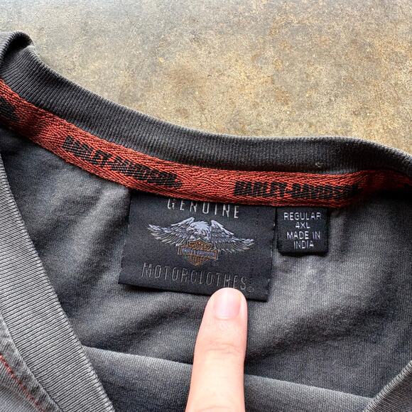 Crazy Faded Harley Long Sleeve - Picture 4 of 5